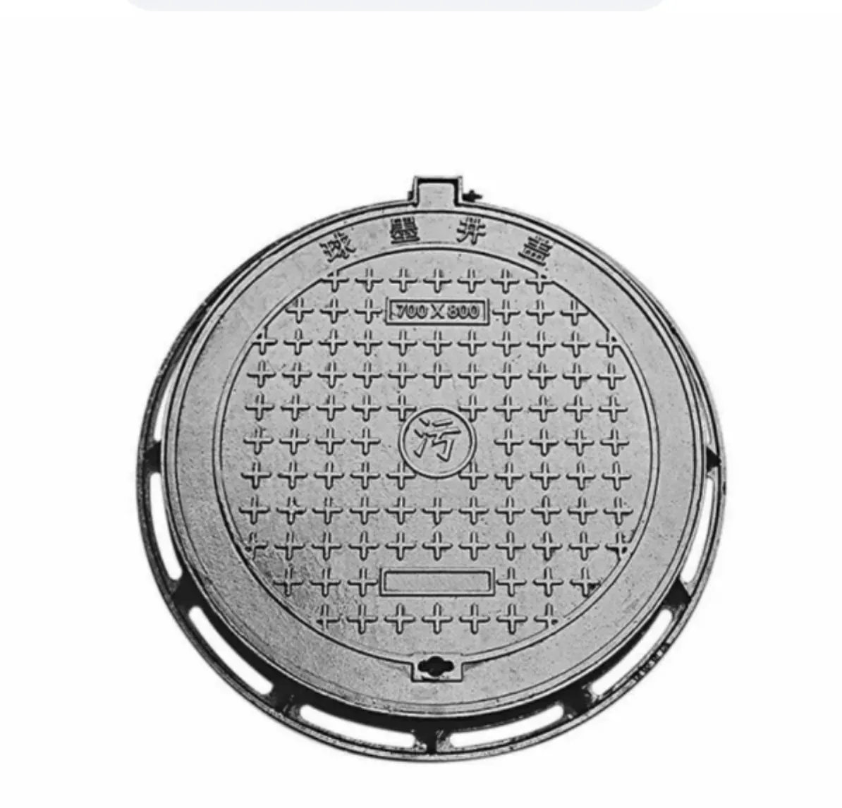 ChenXing round manhole cover product photo on white background